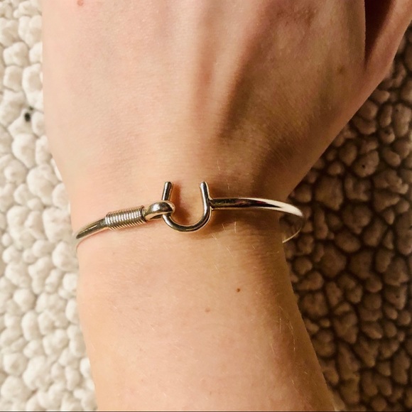 Jewelry - Horseshoe sterling silver lucky bracelet/bangle